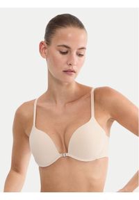 Triumph Biustonosz push-up Pure Micro 10226410 Beżowy. Kolor: beżowy. Materiał: syntetyk. Rodzaj stanika: push-up #1