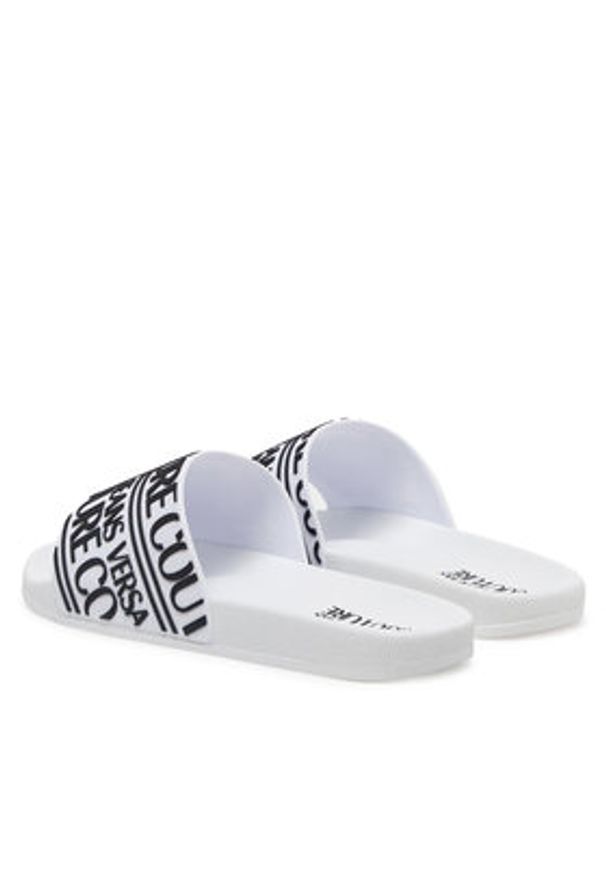 Versace Jeans Couture Klapki 78YA3SQ1 Biały. Kolor: biały