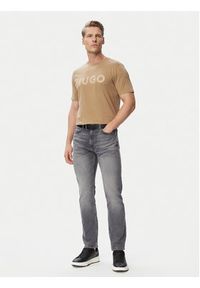 Hugo - HUGO T-Shirt Dulivio 50467556 Czarny Regular Fit. Kolor: czarny. Materiał: bawełna #3