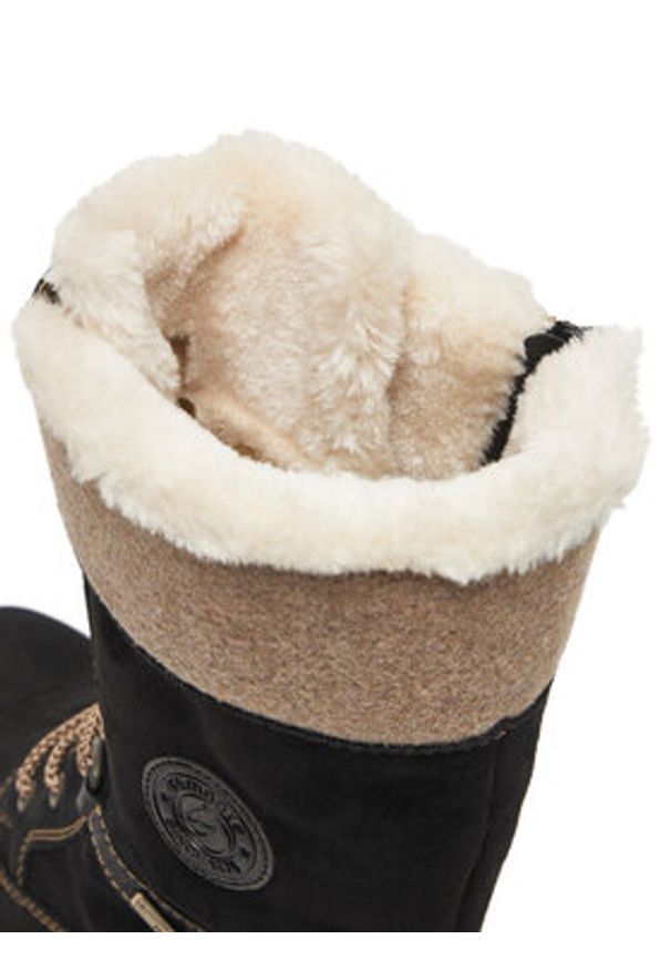 Remonte Trzewiki CEO-D8474-03 Czarny. Kolor: czarny. Materiał: nubuk, skóra