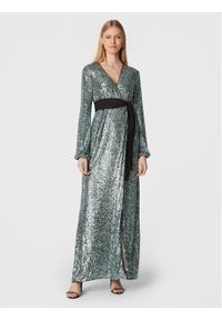 Pinko Sukienka wieczorowa Germanico 1G18C0 A099 Zielony Regular Fit. Kolor: zielony. Materiał: syntetyk. Styl: wizytowy #1