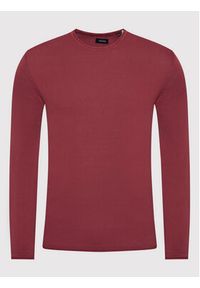 Jack & Jones Sweter Leo 12174001 Bordowy Regular Fit. Kolor: czerwony. Materiał: bawełna #6
