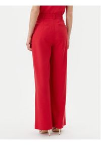 LOLA CASADEMUNT Spodnie palazzo LS2514010 Czerwony Wide Leg. Kolor: czerwony. Materiał: lyocell #2