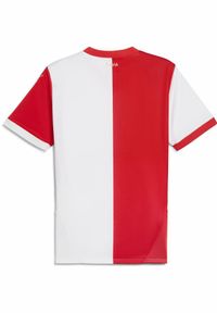 Puma - Męska koszulka domowa SK Slavia Praga 24/25 PUMA White Red. Kolor: biały, czerwony, wielokolorowy