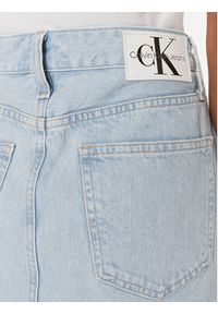 Calvin Klein Jeans Spódnica jeansowa J20J222828 Niebieski Slim Fit. Kolor: niebieski. Materiał: bawełna