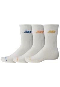 Skarpety New Balance LAS51293SST - białe. Kolor: biały. Materiał: materiał, bawełna
