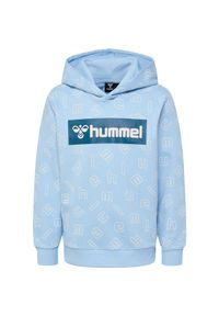 Bluza z kapturem dla dzieci Hummel Flow. Typ kołnierza: kaptur. Kolor: niebieski. Wzór: nadruk #1