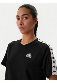 Kappa T-Shirt Banda Adi 371U6WW Czarny Regular Fit. Kolor: czarny. Materiał: bawełna #6