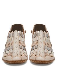 Rieker Półbuty 46778-64 Beżowy. Kolor: beżowy. Materiał: skóra #7
