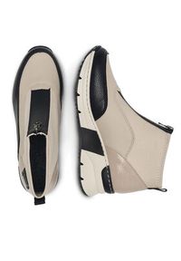 Rieker Botki N6352-60 Beżowy. Kolor: beżowy. Materiał: skóra #3