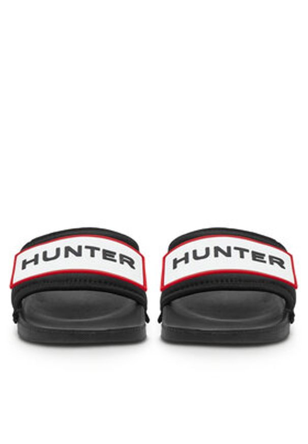 Hunter Klapki M-865993 Czarny. Kolor: czarny. Materiał: materiał