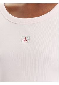 Calvin Klein Jeans T-Shirt LV047C200G Różowy Slim Fit. Kolor: różowy. Materiał: bawełna