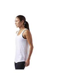 Koszulka treningowa damska Reebok Elements. Kolor: biały. Długość rękawa: bez rękawów