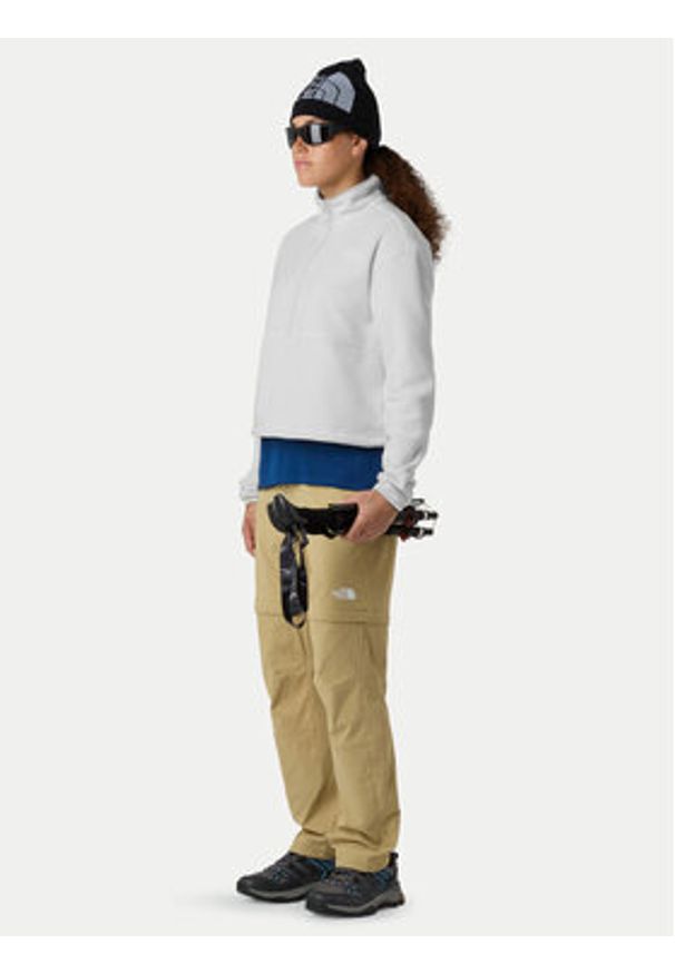 The North Face Polar Glacier NF0A8D2C Beżowy Regular Fit. Kolor: beżowy. Materiał: syntetyk