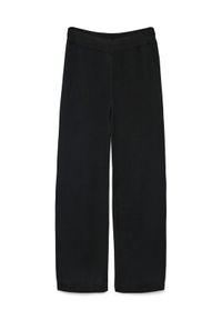 Vero Moda Spodnie dzianinowe Gold Art 10332174 Czarny Loose Fit. Kolor: czarny. Materiał: syntetyk