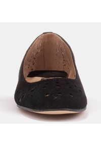 Marco Shoes Baleriny damskie z perforacją na cholewce czarne. Kolor: czarny. Szerokość cholewki: normalna #5