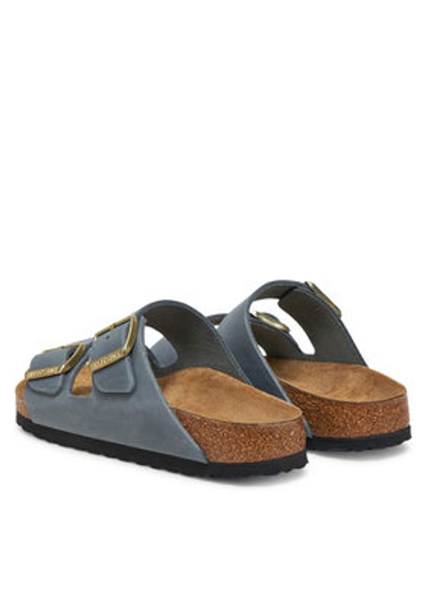 Birkenstock Klapki Arizona 1029253 Szary. Kolor: szary. Materiał: skóra