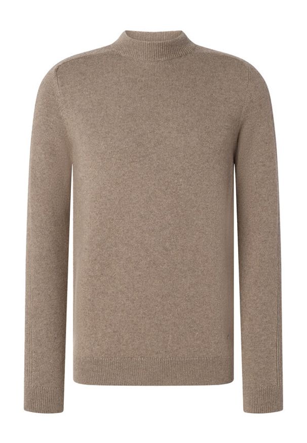 JOOP! Sweter 17 JK-16Luanor 30047357 Beżowy Modern Fit. Kolor: beżowy. Materiał: wiskoza