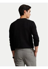 Polo Ralph Lauren Sweter Ls Sf Vn Pp 710670789003 Czarny Regular Fit. Typ kołnierza: polo. Kolor: czarny. Materiał: bawełna #3