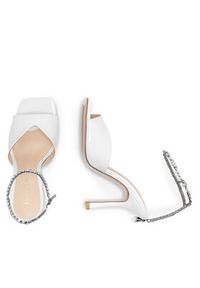 Eva Minge Sandały STEPHANIE-V1051L-01 Biały. Kolor: biały. Materiał: skóra, lakier #2