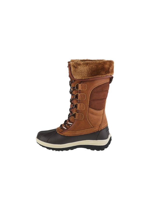 Buty zimowe damskie, CMP Thalo Wmn Snow Boot. Kolor: brązowy, wielokolorowy. Materiał: skóra, nubuk, wełna, guma, materiał, syntetyk. Sezon: zima. Styl: sportowy