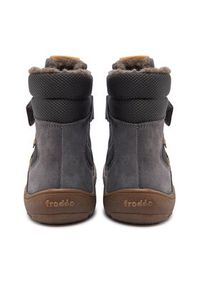 Froddo Kozaki Barefoot Tex Winter G3160233-3 S Szary. Kolor: szary. Materiał: skóra