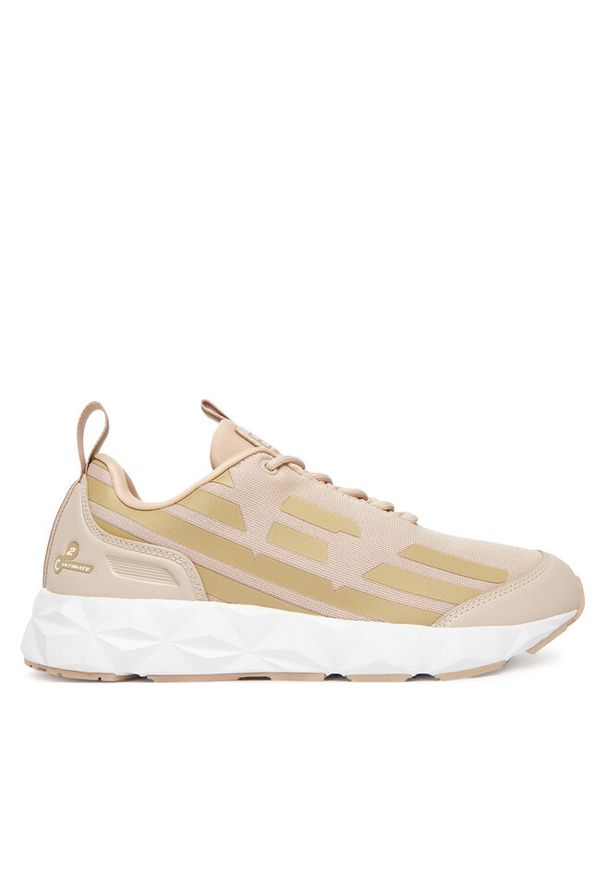 Sneakersy EA7 Emporio Armani. Kolor: beżowy