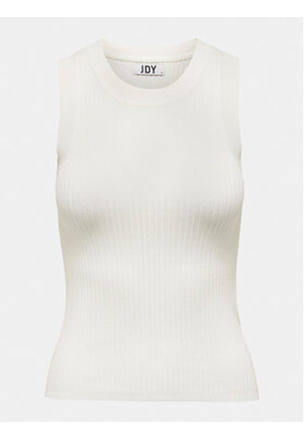 JDY Top Aya 15287501 Biały Slim Fit. Kolor: biały. Materiał: wiskoza