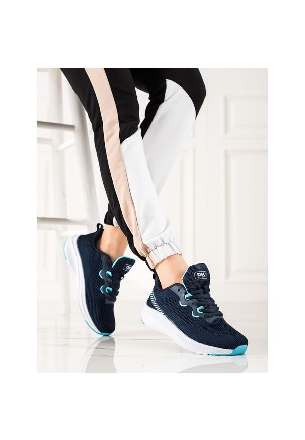 Sportowe Buty Na Platformie DK granatowe. Kolor: niebieski. Obcas: na platformie