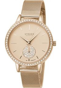 Zegarek Strand Zegarek damski Strand S705LXVVMV CYRKONIE różowe złoto. Kolor: złoty, wielokolorowy, różowy #1