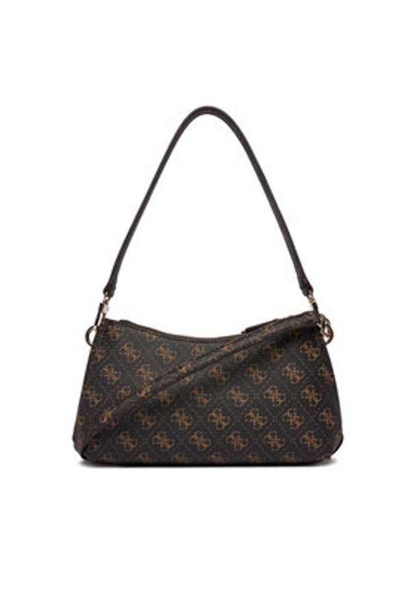 Guess Torebka Noelle II Mini HWQG96 72730 Brązowy. Kolor: brązowy. Materiał: skórzane