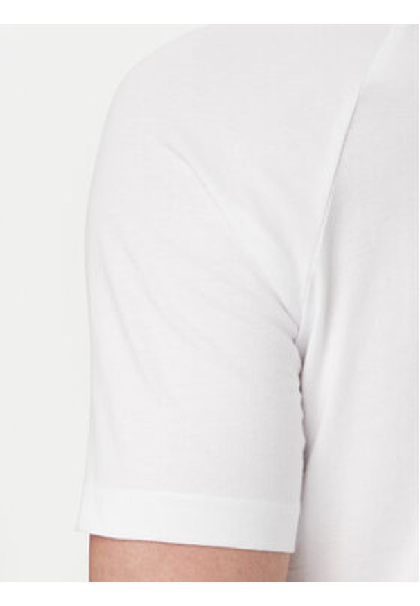 BOSS T-Shirt 50517970 Biały Slim Fit. Kolor: biały. Materiał: bawełna