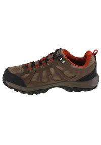 columbia - Buty trekkingowe męskie, Columbia Redmond III WP. Zapięcie: sznurówki. Kolor: czerwony, wielokolorowy, brązowy. Materiał: guma, skóra, tkanina, materiał, syntetyk. Szerokość cholewki: normalna