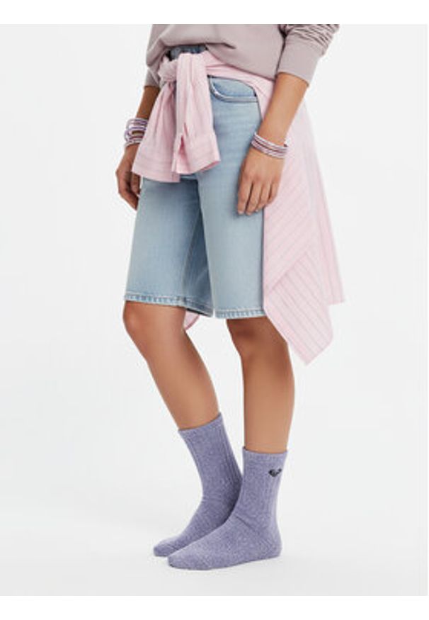 Roxy Skarpety długie CEO_AS_ROXY_06_W_AW25 (2 PACK) mix Szary. Kolor: szary. Materiał: materiał, poliester