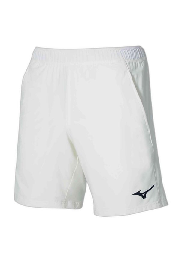Spodenki tenisowe męskie Mizuno 8 in Flex Short. Kolor: biały. Sport: tenis