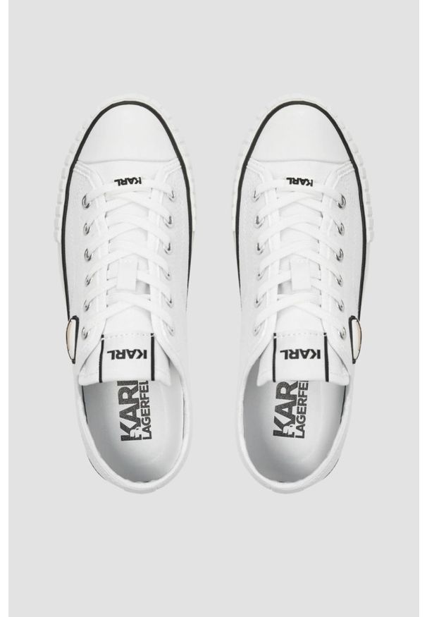 Karl Lagerfeld - KARL LAGERFELD Białe damskie trampki KAMPUS MAX NFT, Rozmiar 36. Kolor: biały