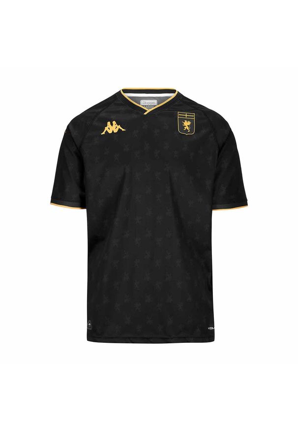 Kappa - Trzecia koszulka Genoa 2024/25. Kolor: czarny. Sport: piłka nożna