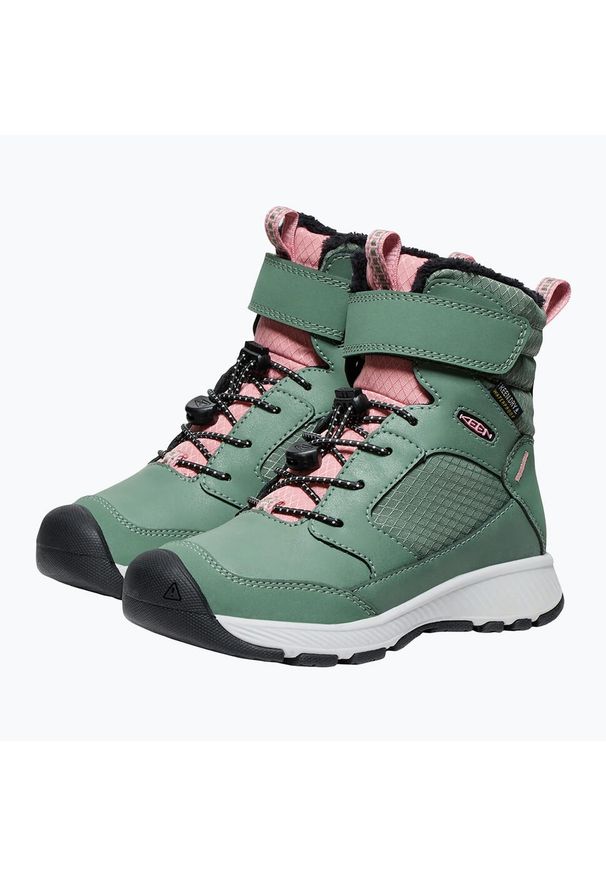keen - Śniegowce dziecięce KEEN Skua Winter WP. Kolor: zielony