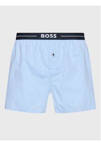 BOSS - Boss Komplet 2 par bokserek Nos 50480056 Niebieski. Kolor: niebieski. Materiał: bawełna #5