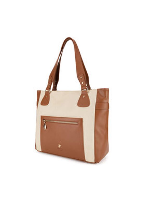 Beverly Hills Polo Club Torebka BHPC-C-002-07 Brązowy. Kolor: brązowy