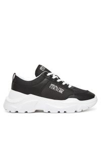 Versace Jeans Couture Sneakersy 78YA3SC1 Czarny. Kolor: czarny. Materiał: skóra