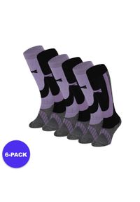 XTREME - Skarpety narciarskie dla dorosłych unisex 6 par. Kolor: fioletowy. Materiał: akryl, wełna, poliamid. Sport: narciarstwo #1