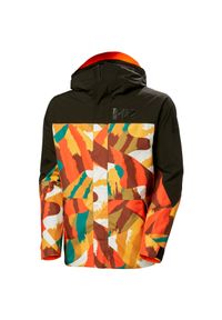 Wodoodporna kurtka narciarska Helly Hansen Ullr D Graphic. Kolor: pomarańczowy. Sezon: zima. Sport: narciarstwo #1