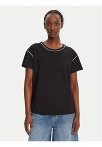 Liu Jo T-Shirt WA5148 J4893 Czarny Regular Fit. Kolor: czarny. Materiał: bawełna