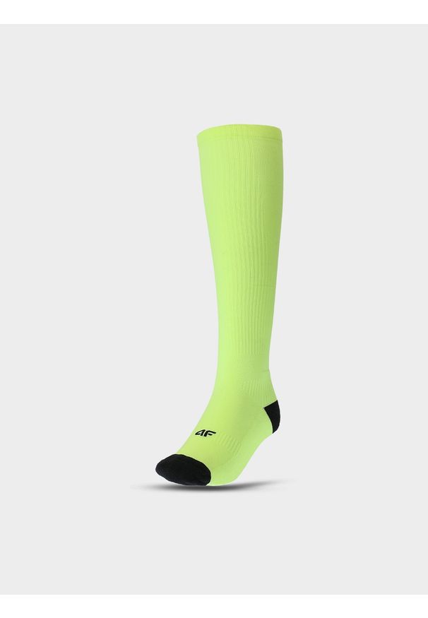 4f - 4F Skarpetki do biegania (podkolanówki) uniseks - zielone 39-42. Kolor: zielony. Materiał: włókno, materiał, elastan, syntetyk. Sport: kolarstwo, fitness