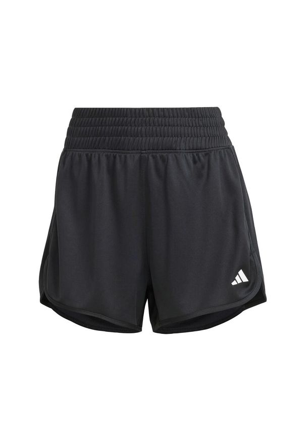 Adidas - Szorty Pacer Essentials Knit High-Rise. Kolor: czarny. Materiał: materiał. Sport: fitness