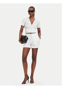 Patrizia Pepe Bluzka 2C1672/A9B9-W103 Biały Regular Fit. Kolor: biały. Materiał: bawełna #4