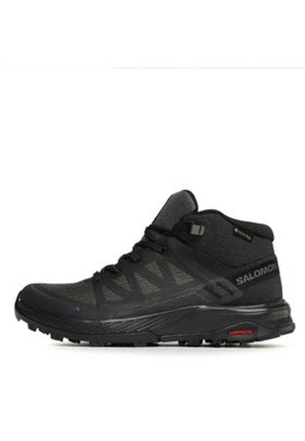 salomon - Salomon Trekkingi Outrise Mid Gtx W L47160500 Czarny. Kolor: czarny. Materiał: materiał