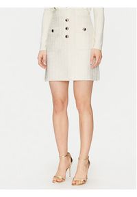 Morgan Spódnica mini 251-JABI Écru Slim Fit. Materiał: syntetyk #8