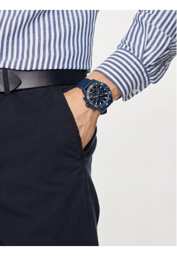 BOSS - Boss Zegarek 1513919 Granatowy. Kolor: niebieski. Materiał: materiał